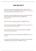  CMN 568 UNIT 5 QUESTIONS AND ANSWERS 2024