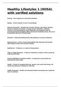 Healthy Lifestyles 1 &lpar;HOSA&rpar; with verified solutions