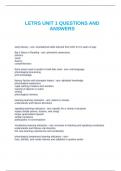LETRS UNIT 1 QUESTIONS AND ANSWERS