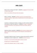  AML QUIZ QUESTIONS AND ANSWERS 2024