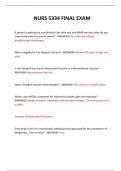 NURS 5334 FINAL EXAM QUESTIONS AND ANSWERS 2024