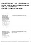 NUR 242 MED SURG EXAM 3 LATEST 2024-2025 ACTUAL EXAM 180 QUESTIONS AND CORRECT DETAILED ANSWERS WITH RATIONALES&vert;ALREADY GRADED A&plus;