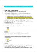 Ace's  Essentials Of Exercise Science For Fitness Professionals Test Bank&vert; Correct Questions and Answers&vert; Latest Update