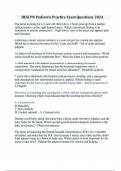 HESI PN Pediatric Practice Exam Questions 2024