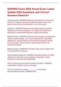 NAPSRX Exam 2024 Actual Exam Latest  Update 2024 Questions and Correct  Answers Rated A&plus;