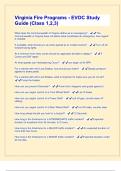 Virginia Fire Programs - EVOC Study Guide &lpar;Class 1&comma;2&comma;3&rpar; Questions With 100&percnt; Correct Answers&period;