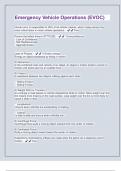 Emergency Vehicle Operations &lpar;EVOC&rpar; Questions With Complete Solutions
