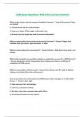 CCW Exam Questions With 100&percnt; Correct Answers