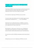 Weight Training Exam 2 with Questions and Answers