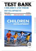 Test Bank For Children and Their Development 7th Edition By Robert V&period; Kail &lpar;All Chapters 1-15&rpar;