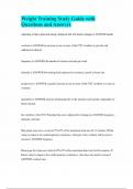 Weight Training Study Guide with Questions and Answers