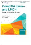 Test Bank For CompTIA Linux&plus; and LPIC-1 Guide to Linux Certification - 6th Edition - 2024 All Chapters - 9798214000800