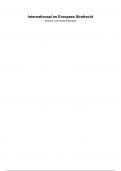 Samenvatting Internationaal en Europees Strafrecht