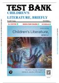 Test Bank For Children's Literature&comma; Briefly 7th Edition by  Terrell Young&comma; All Chapters