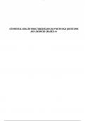 ATI MENTAL HEALTH PROCTORED EXAM 2019 WITH NGN QUESTIONS AND ANSWERS GRADED A&plus; 