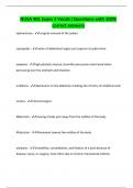 NUSA 401 Exam 3 Vocab &vert;Questions with 100&percnt;  correct answers