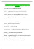 NUSA 401 Exam &vert;Questions with 100&percnt; correct answers