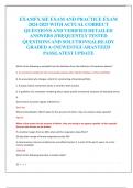 EXAMFX SIE EXAM AND PRACTICE EXAM  2024-2025 WITH ACTUAL CORRECT  QUESTIONS AND VERIFIED DETAILED  ANSWERS &vert;FREQUENTLY TESTED  QUESTIONS AND SOLUTIONS&vert;ALREADY  GRADED A&plus;&vert;NEWEST&vert;GUARANTEED  PASS&vert;LATEST UPDATE