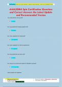 AAAI&sol;ISMA Spin Certification Questions  and Correct Answers the Latest Update  and Recommended Version