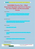 AAAI&sol;ISMA Exam Questions and Correct Answers the Latest Update and Recommended Version