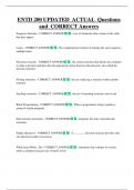 ENTD 200 UPDATED ACTUAL Questions  and CORRECT Answers