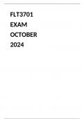 FLT3701 EXAM ANSWERS OCTOBER 2024