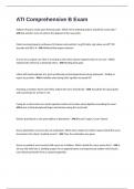 ATI Comprehensive B Exam Questions And Answers  2024&sol;2025