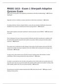 RNSG 1413 - Exam 1 Sherpath Adaptive Quizzes Exam 2024&sol;2025