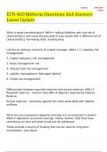 ECN-460 Midterm Questions And Answers Latest Update