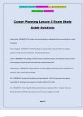 Chapter 8 Career Planning Exam Practice Questions and Answers