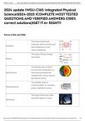 2024 update &vert;WGU-C165&colon; Integrated Physical Science&vert;2024-2025 &vert;COMPLETE MOST TESTED QUESTIONS AND VERIFIED ANSWERS &vert;&lpar;100&percnt; correct solutions&rpar;&vert;GET IT A&plus; RIGHT&excl;&excl;