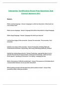 Interpreter Certification Exam Prep Questions And Correct Answers &lpar;A&plus;&rpar;