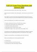 NAVLE Exam Prep Questions and Answers 2024