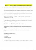 TEPC 5000 Questions and Answers 2024