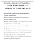 Amtrak Airbrake Midterm Exam Questions and Answers 100&percnt; Solved