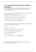 ATI comprehensive predictor practice questions 2024&sol;2025