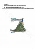 Test Bank for Business Communication&colon; Polishing Your Professional Presence 4th Edition by Barbara Shwom&comma; Lisa Snyder&comma; All Chapters &vert;Complete Guide A&plus;