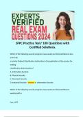 SFPC Practice Test&sol; 100 Questions with Certified Solutions&period; 