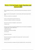 WGU C718 Full Study Guide Questions and Answers 2024