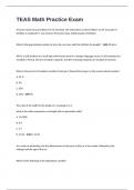 TEAS Math Practice Exam 2024&sol;2025