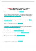 PACKRAT 1 EXAM QUESTIONS & CORRECT  ANSWERS &vert; LATEST 2024 VERSION
