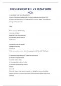 2024&sol;2025 HESI EXIT RN V1&comma; V2&comma; V3&comma; V4&comma; V5&comma; EXAM WITH NGN QUESTIONS AND ANSWERS&comma; 100&percnt; VERIFIED NEWEST VERSION