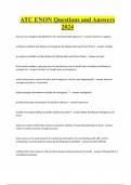 ATC ENON Questions and Answers 2024