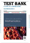 Test Bank For Clinical Laboratory Mathematics 1st Edition by Mark Ball &lpar;All Chapters 1-12&rpar;