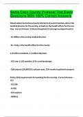 Santa Clara County Protocol Test Exam Questions With 100&percnt; Correct Answers 