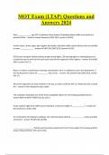 MOT Exam &lpar;LTAP&rpar; Questions and Answers 2024