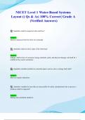NICET Level 1 Water-Based Systems &lpar;2024&sol; 2025&rpar; Qs & As&vert; 100&percnt; Correct&vert; Grade A &lpar;Verified Answers&rpar;