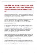 AMB 400 Actual Exam Update 2024 &vert; AMB  400 Exam Latest 2024 Questions and  Correct Answers Rated A&plus;