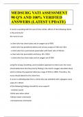 MEDSURG VATI ASSESSMENT 90 Q'S AND 100&percnt; VERIFIED ANSWERS &lpar;LATEST UPDATE&rpar;