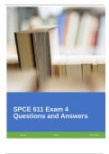 SPCE 611 Exam 4 Questions and Answers&period;
